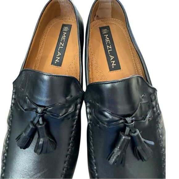 New Mezlan E6827 Black Leather Men\'s Tassel Slip-on Loafers Dress Shoes 11 main image 5